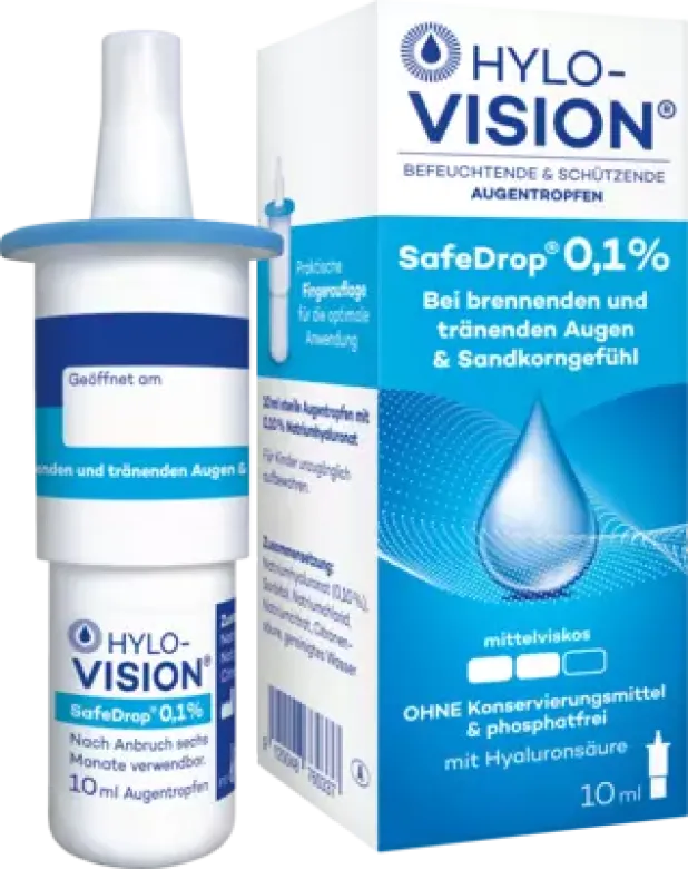Produktabbildung: HYLO-VISION SafeDrop 0,1% Augentropfen von OmniVision GmbH