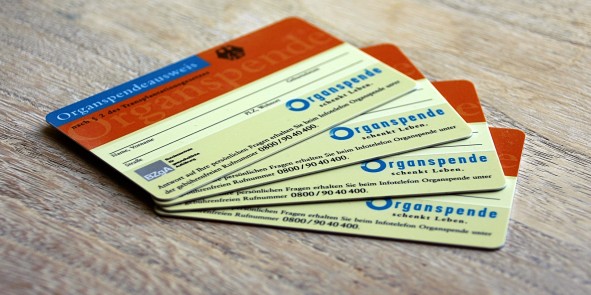 Ausweise für Organspende