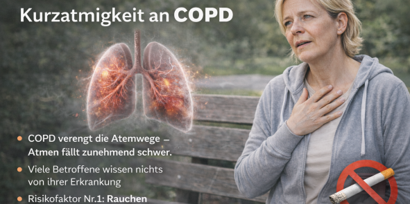 COPD - Denken Sie bei Kurzatmigkeit an COPD
